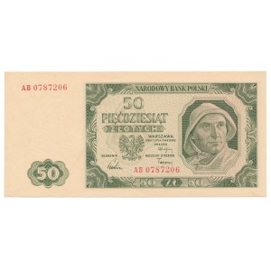 50 zloty 1948 - AB - rare series 