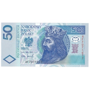 50 złotych 1994 - AF - rzadsza seria