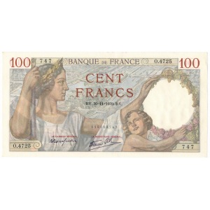 100 franków 1939 