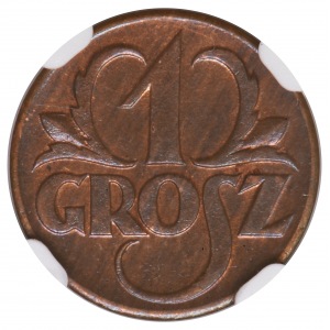 Grosz 1923 NGC MS64 BN