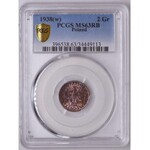 Lot 5 x 2 Gr 1938 PCGS MS63 RB