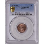 Lot 5 x 2 Gr 1938 PCGS MS63 RB