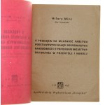 Hilary Minc, O przejęciu na własność państwa podstawowych gałęzi gospodarstwa narodowego i o popieraniu inicjatywy prywatnej w przemyśle i handlu [referat, wygłoszony na 9 sesji KRN w dn. 2 stycznia 1946 r.]