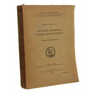 Pietkiewicz Czesław, Kultura duchowa Polesia Rzeczyckiego Materjały etnograficzne