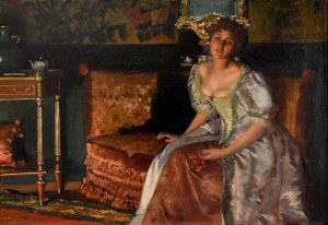 Władysław CZACHÓRSKI (1850-1911), Dama w salonie, 1897