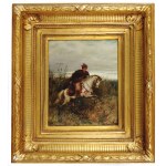 Ludwik GĘDŁEK (1847-1904), Posłaniec – Krakus pędzący na koniu