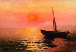 Wiktor KORECKI (1890-1980), W świetle zachodzącego słońca