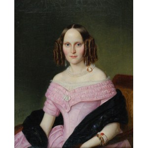Juliusz SCHOPPE (1795-1868), Portret młodej kobiety, 1842
