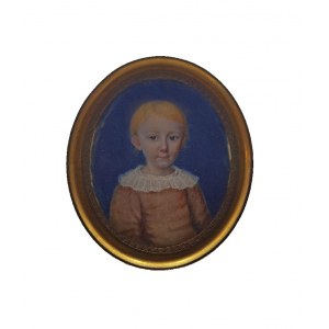 Autor nieokreślony, XIX w., Portret dziecka - miniatura