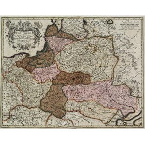 Nicolaes Johann VISSCHER II (1649-1709), Nicolas Sanson d’ABBEVILLE (1600-1667) - wedug, Mapa ziem Rzeczpospolitej