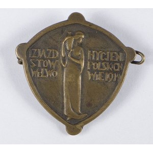 Odznaka I Zjazd Hygienistów Polskich we Lwowie 1914