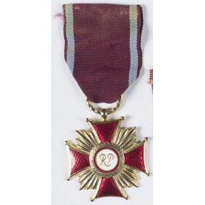 Złoty Krzyż Zasługi z monogramem RP