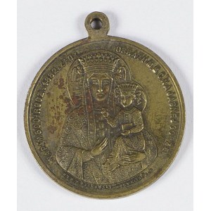Medal wybity w 1882 roku z okazji 500 lat złożenia obrazu Matki Boskiej na Jasnej Górze