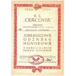 Zestaw pamiątek związanych z K.S. Cracovia