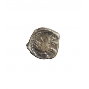 CILICIA-TARSOSAR tritartemoion (? obola) IV p.n.e. - Baal na tronie z orłem w lewo / protom wilka w prawo