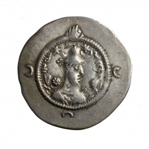 DYNASTIA SASANIDOW w Persji AR drachma KHUSRO I (Chosroes / Chosrow) (531-579 n.e.)