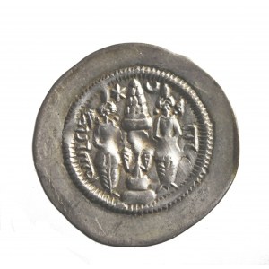 DYNASTIA SASANIDOW w Persji AR drachma KHUSRO I (Chosroes / Chosrow) (531-579 n.e.)