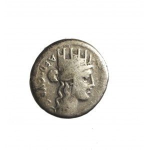 RZYM-REPUBLIKA - A.PLAUTIUS (55 p.n.e.) AR-denar