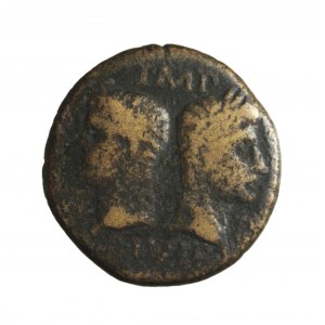 RZYM-CESARSTWO - AUGUSTUS (63 p.n.e.- 14 n.e.) M. AGRIPPA (63 p.n.e.-12 n.e.) AE-as