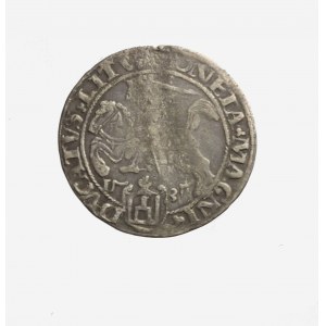 ZYGMUNT I STARY (1506-1548), grosz koronny 1535 litera N, m. Wilno, pogoń