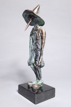 Jacek Cholewa, Pinokio w kapeluszu (Brąz, wys. 21 cm. Edycja: 2/8)
