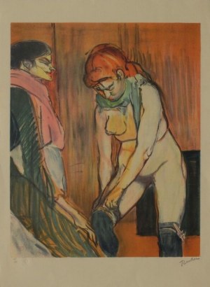 Henri de TOULOUSE-LAUTREC (1864 - 1901), L'esayge des Bas I, 1980