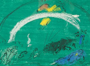 Marc CHAGALL (1887 - 1985), Yellow Angel, 1986