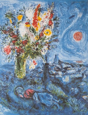 Marc CHAGALL (1887 - 1985), La Dormeuse aux Fleurs, 1985