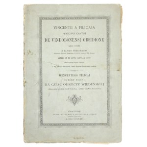 Filicaia V. - Cztery pieśni na cześć Odsieczy Wiedeńskiej. 1883.