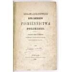 ŁUKASZEWICZ Lesław - Rys dziejów piśmiennictwa polskiego. 1866