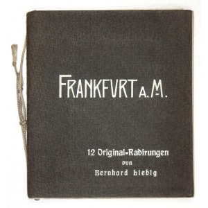 Album 12 oryginalnych akwafort przedstawiających Frankfurt nad Menem