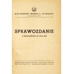 KLUB sportowy Warta T. z. w Poznaniu. Sprawozdanie z działalności za rok 1946. Poznań 1947. KS Warta. 127. broszura....