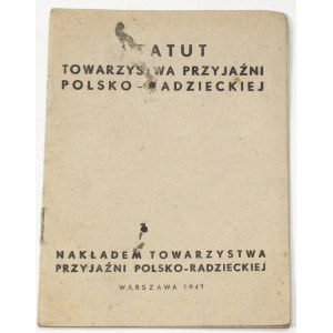 Statut Towarzystwa Przyjaźni Polsko-Radzieckiej [1949]