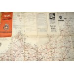 Mapa samochodowa Polski - stanu dróg bitych w Polsce 1939/40 część północna, Automobilklub Polski