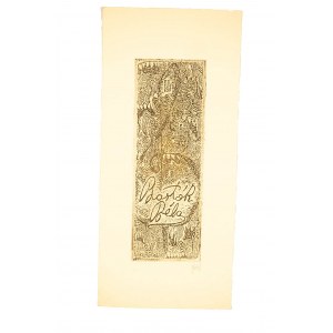 DIDLYTE Grazina - Exlibris, 7,8 x 17,2cm, sygnowany