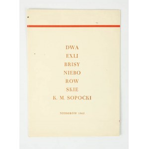 DWA EXLIBRISY NIEBOROWSKIE K.M. Sopoćki, Nieborów 1962r.