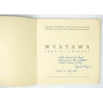 [Autograf i dedykacja R. Krzywka] Wystawa grafiki i rzeźby: Grafika Wojciecha Jakubowski, Ryszard Krzywka. Rzeźba Witold Marciniak, Toruń - Olsztyn 1961r.