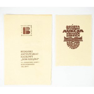 [ZAPROSZENIE] na Szóstą Bydgoską Aukcje Bibliofilską 22-23.IV.1974 w salach Muzeum w Bydgoszczy
