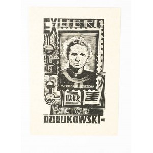 ACEDAŃSKI Zygmunt - [drzeworyt] exlibris dr Wiktor Dziulikowski, Gliwice 1965r.