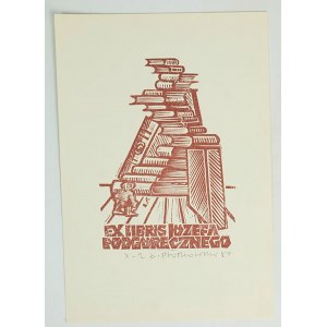 PŁOTKOWSKI Łukasz - [drzeworyt] exlibris Józefa Podgórecznego, 1980r.