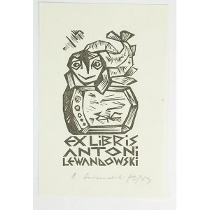 LEWANDOWSKI Rajmund - [linoryt] exlibris Antoni Lewandowski