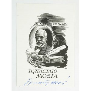 KELMA Czesław - exlibris Ignacego Mosia z autografem