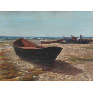 Soter August JAXA-MAŁACHOWSKI (1867-1952), Postój rybaków (1919)