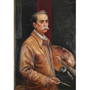 Wlastimil HOFMAN (1881-1970), Autoportret z paletą (1939)