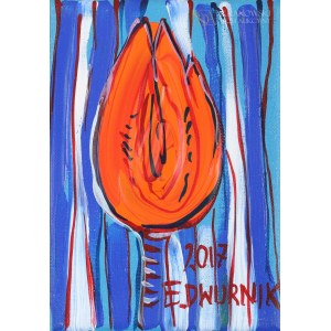 Edward DWURNIK (1943-2018), Pomarańczowy tulipan (2017)