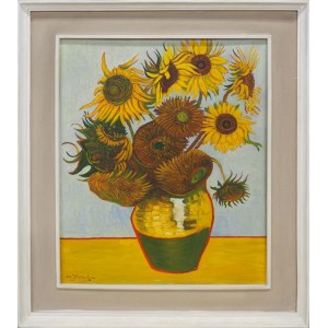 Jozef Piotrowski, Sunflowers, 1940s.