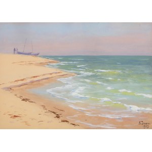 Soter Małachowski-Jaxa (1867 Wolanów - 1952 Kraków), Shore of the Sea, 1929.