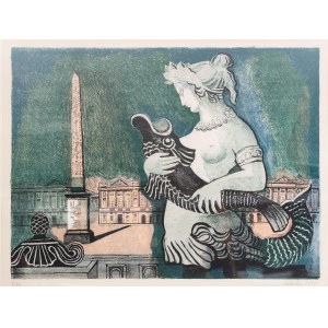 Alicja Halicka (Kraków 1894 - Paryż 1975), Plac de la Concorde w Paryżu, 1955 r.