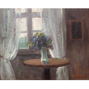 Bronisława Rychter-Janowska (1868 Kraków - 1953 tamże), Przy oknie, 1922 r.