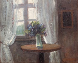 Bronisława Rychter-Janowska (1868 Kraków - 1953 tamże), Przy oknie, 1922 r.